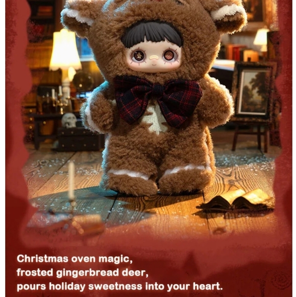 Maymei Winter Weirdness Series Plush NIB - Gingerbread Deer - Picture 3 of 6